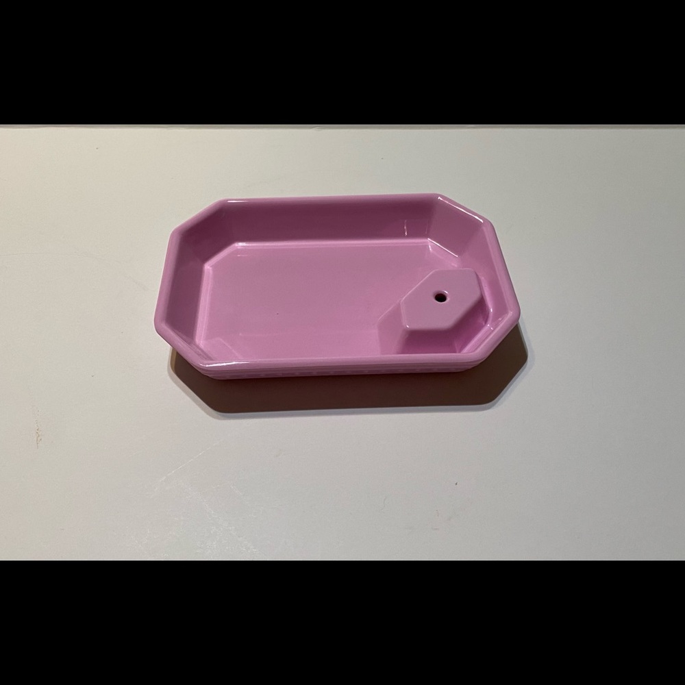 Nora Fleming pink melamine dainty dish